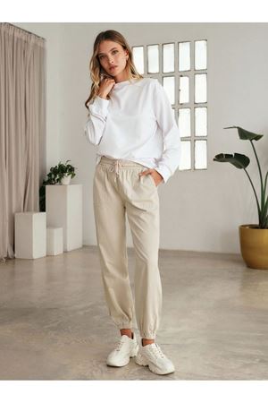 Bayan jogger pantolon - Bej