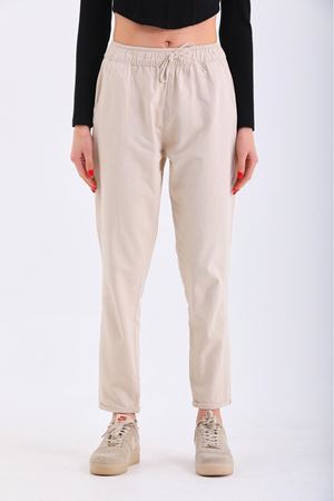 Duble paça kendinden bağcıklı -Bej