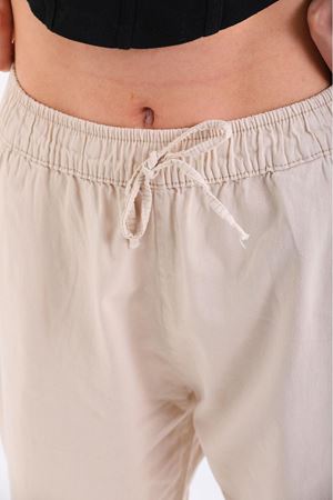 Duble paça kendinden bağcıklı -Bej