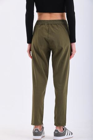 Duble paça kendinden bağcıklı -Haki