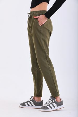 Duble paça kendinden bağcıklı -Haki