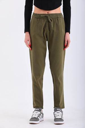 Duble paça kendinden bağcıklı -Haki