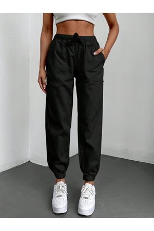 Bayan jogger pantolon - Siyah