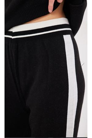 Polo Yaka Cizgili Şeritli Takım - Siyah