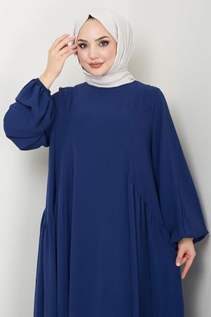 Sufle Ayrobin Tesettür Elbise -Laci