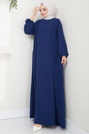 Sufle Ayrobin Tesettür Elbise -Laci