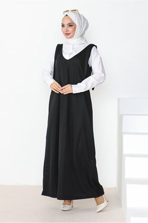 V Yaka jile omuz detaylı -Siyah 