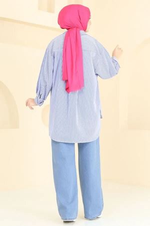 Tesettür Palazzo Kot Pantolon Açık Yıkamalı