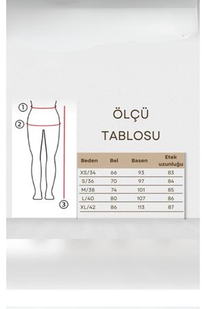 Krem Denim pamuklu Midi Etek