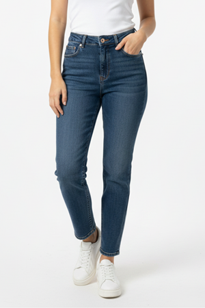 Essential Mom Fit Jean - Acıkmavi