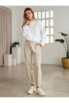 Bayan jogger pantolon - Bej