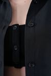 Kadın Oversize Basic Salaş Gömlek -Siyah KAT2036